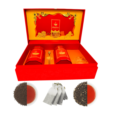 Gift Box Red CTC Chai Set Tea Bag (3g) 34 x 2 cans