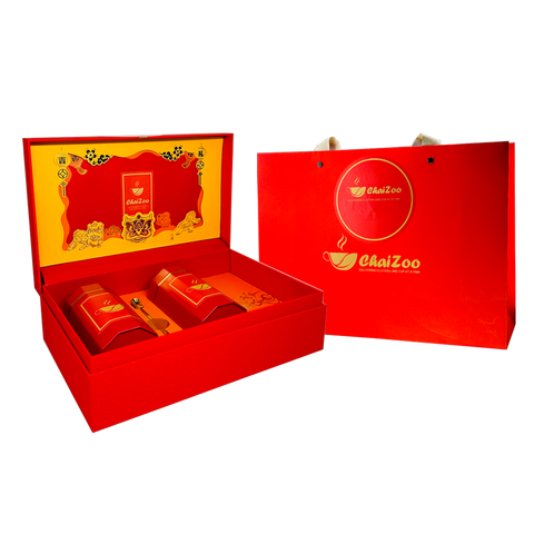 Gift box red CTC/chai set 100g x 2 cans